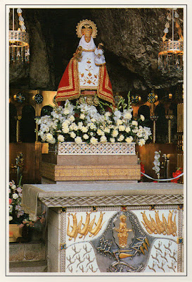 Virgen de Covadonga, postal de Moro, 1990