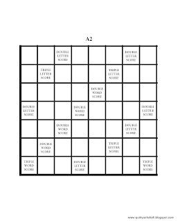 Quirky Artist Loft: DIY Printable Scrabble Board