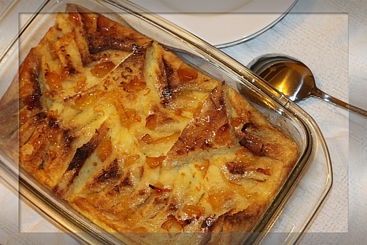 Simply Lecker Orange Marmalade bread and butter Pudding / Brotpudding