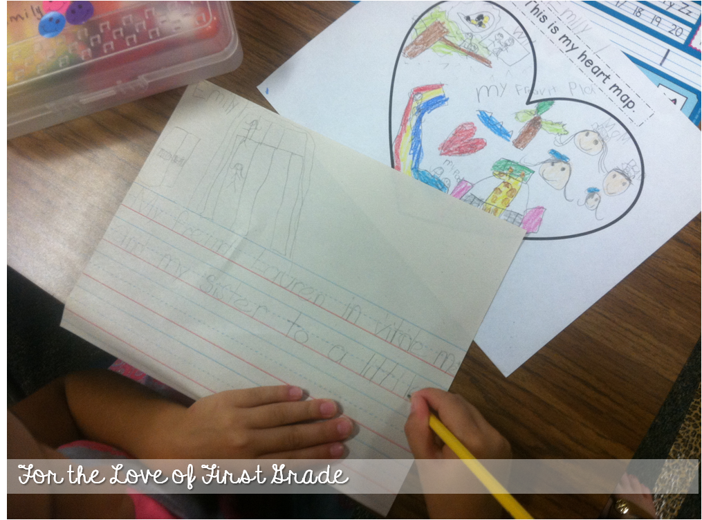 For the Love of First Grade: Beginning Writer's Workshop