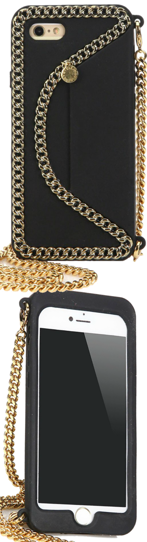 Stella McCartney Embossed Envelope Silicone Chain iPhone 6 Case