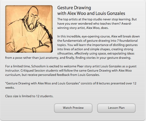 Schoolism Course Review Next Course Gesture Drawing with Alex Woo and
