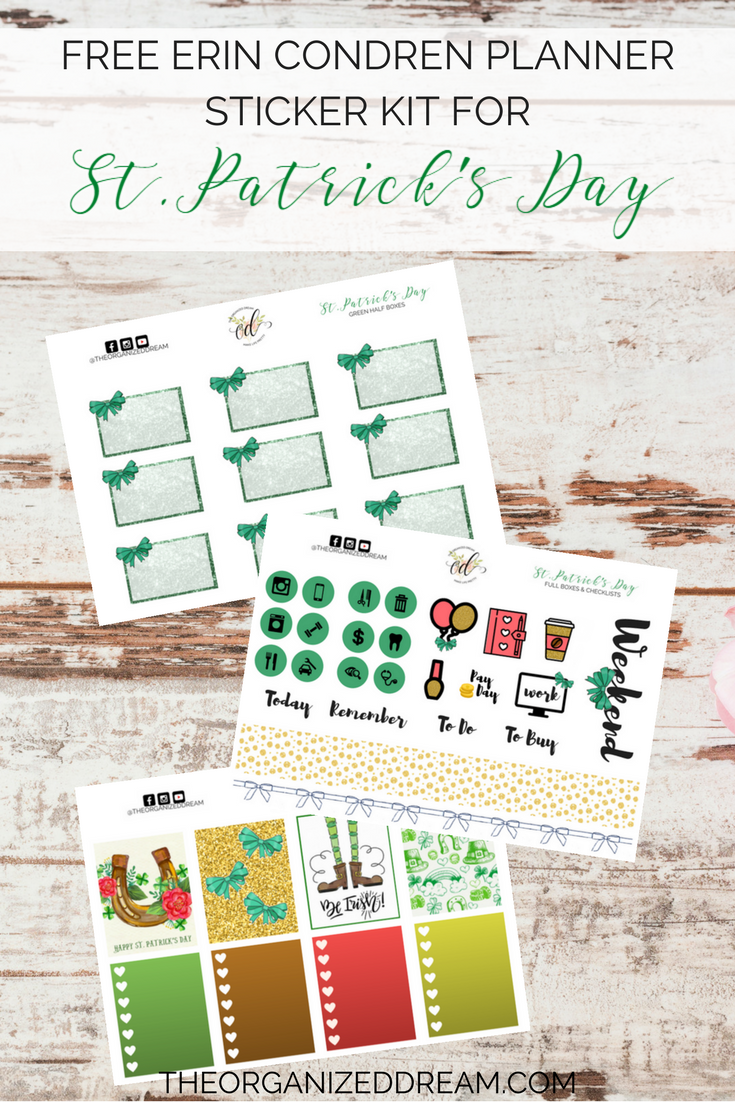 Erin Condren Planner Sticker Template Free