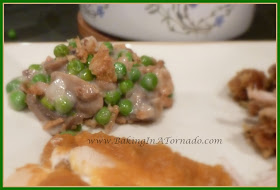Festive Pea Casserole | www.BakingInATornado.com | #recipe #sidedish