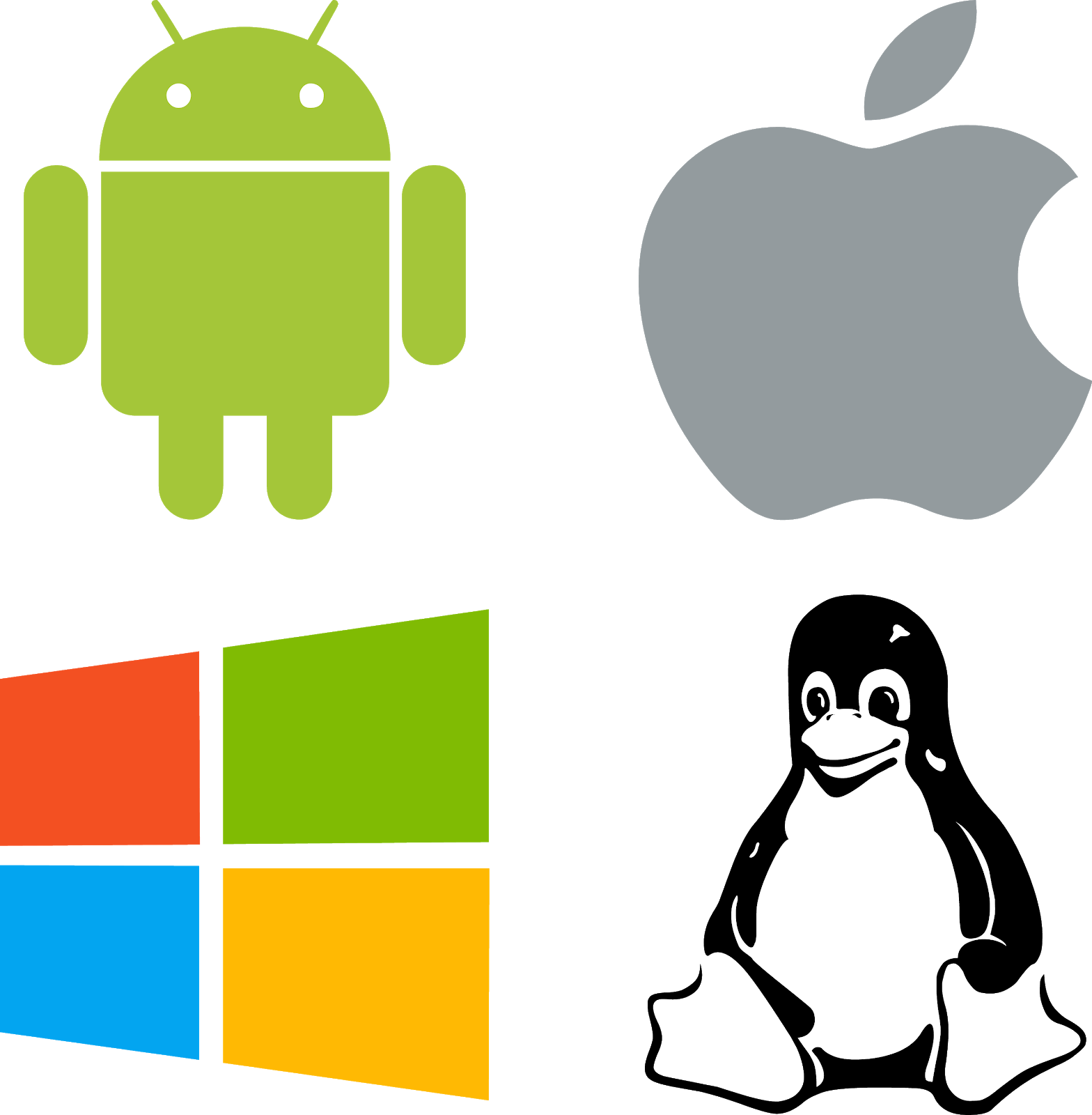 download logos windows linux android mac vector - el fonts ...