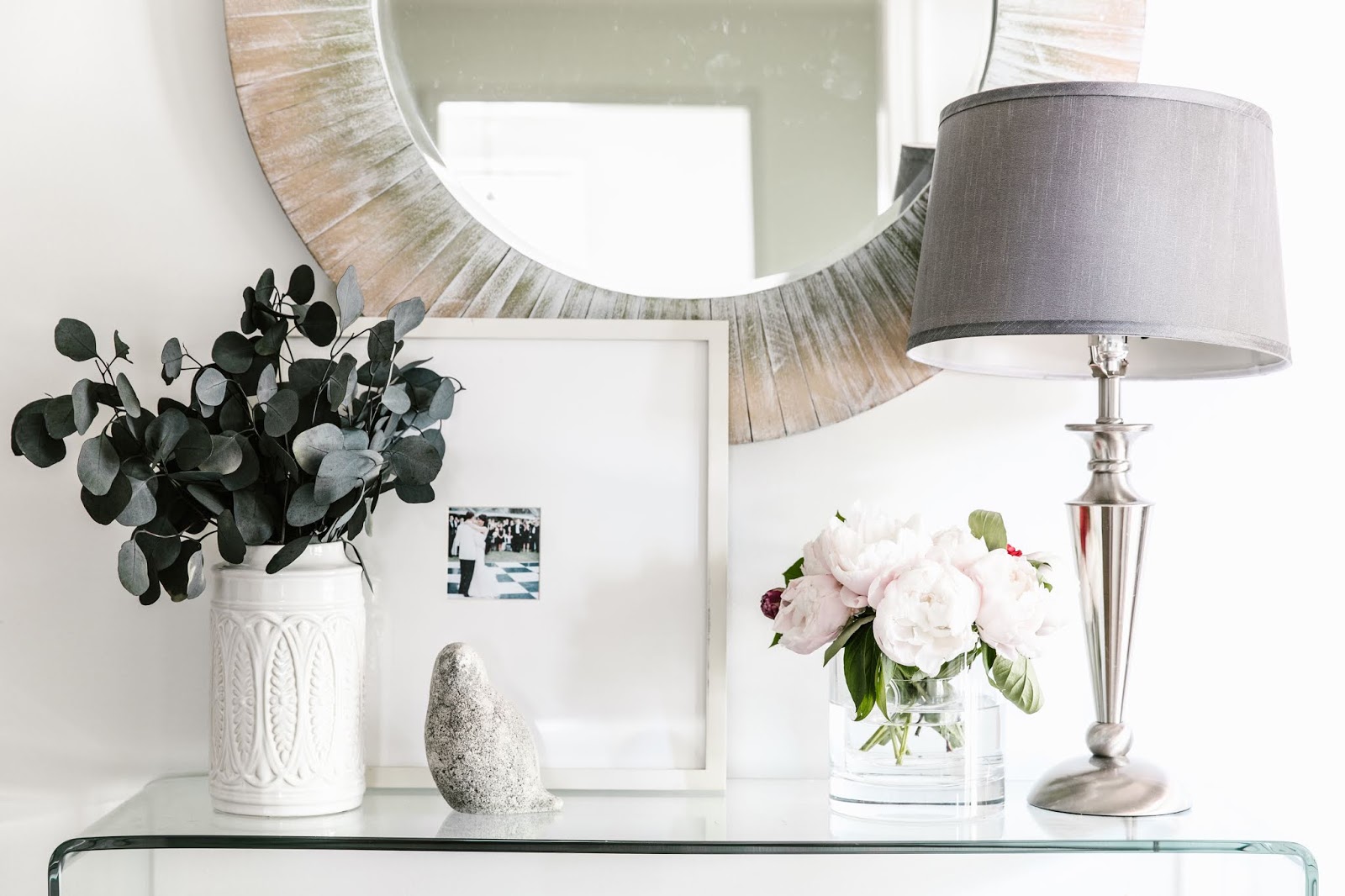 How To Style an Acrylic Table in an Entryway 
