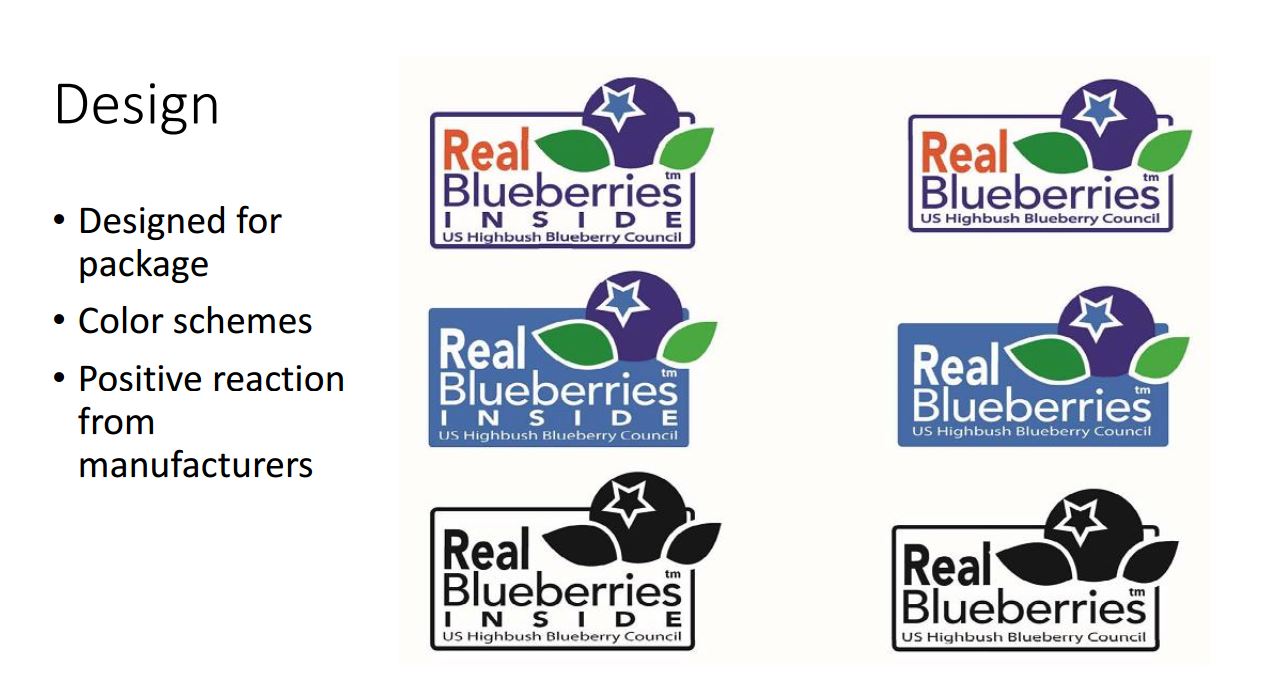 Blueberry FoodTech Introducing the Real Blueberries Seal!