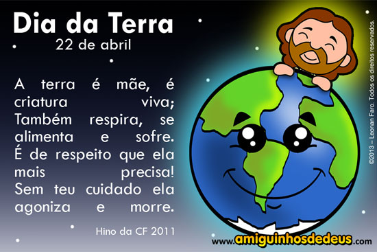 Dia Da Terra 22 De Abril Amiguinhos De Deus
