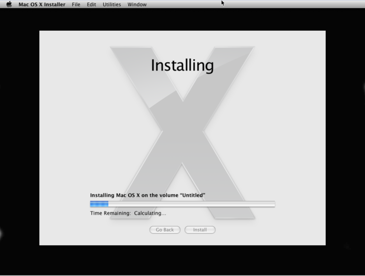 Install Mac OS X