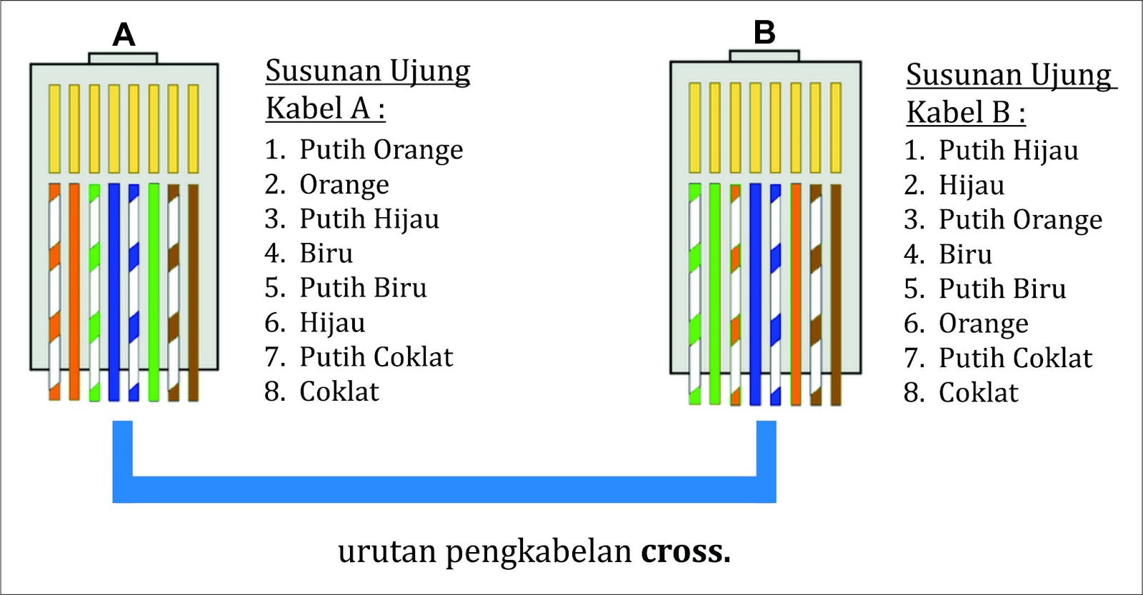 Kabel Straight Dan Kabel Cross Berikut Susunan Warna Vrogue Co