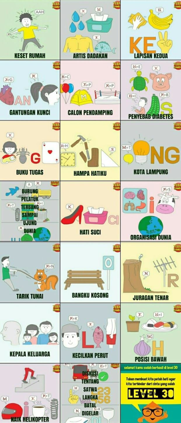 Kunci Jawaban Tebak Gambar Level 30 Beserta Gambarnya Kunci Jawaban Tebak Gambar Level 30 Beserta Gambarnya