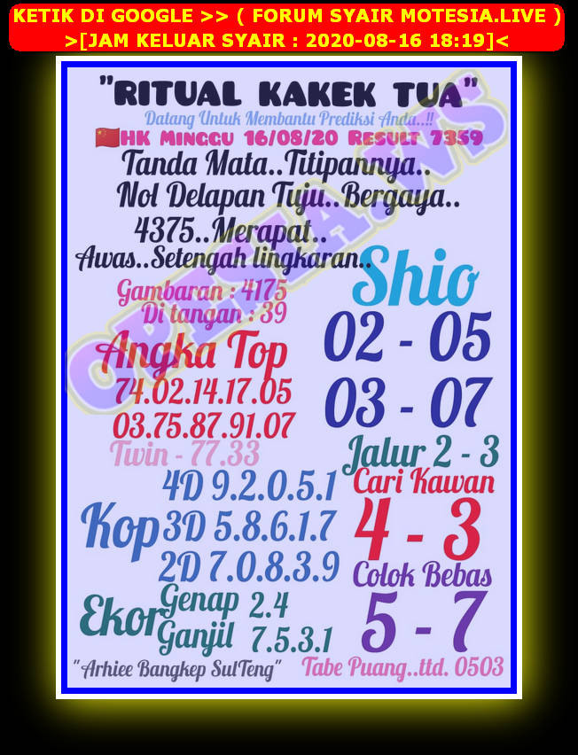 Tercepat Sinar 4d Hk Minggu