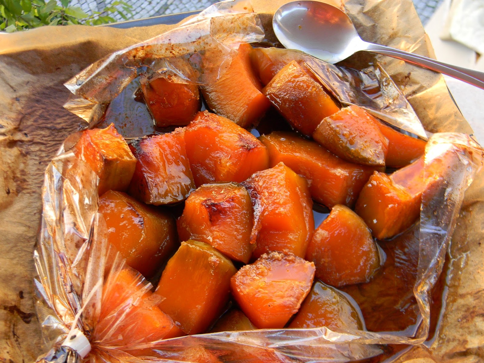 Vişnap Fırın Poşetinde Kabak Tatlısı FIRINDA