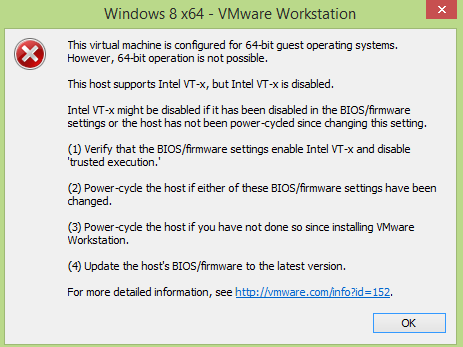 حل مشكلة تسطيب نظام وهمى 64 بت على برنامج VMware + VirtualBox Capture