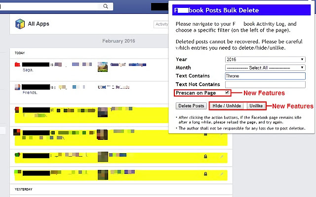 Cara Menghapus Semua Status Facebook dengan Cepat