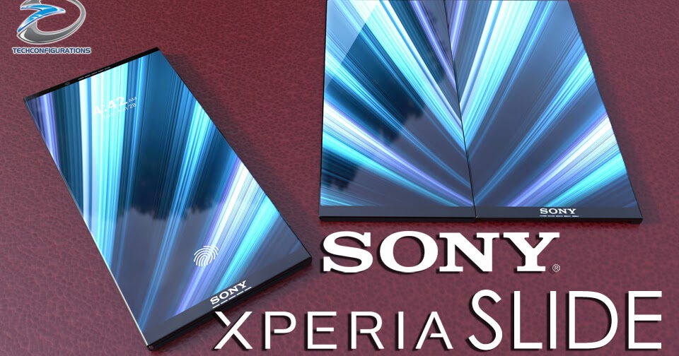 Sony Xperia Slide Introduction Concept Design, Foldable Smartphone