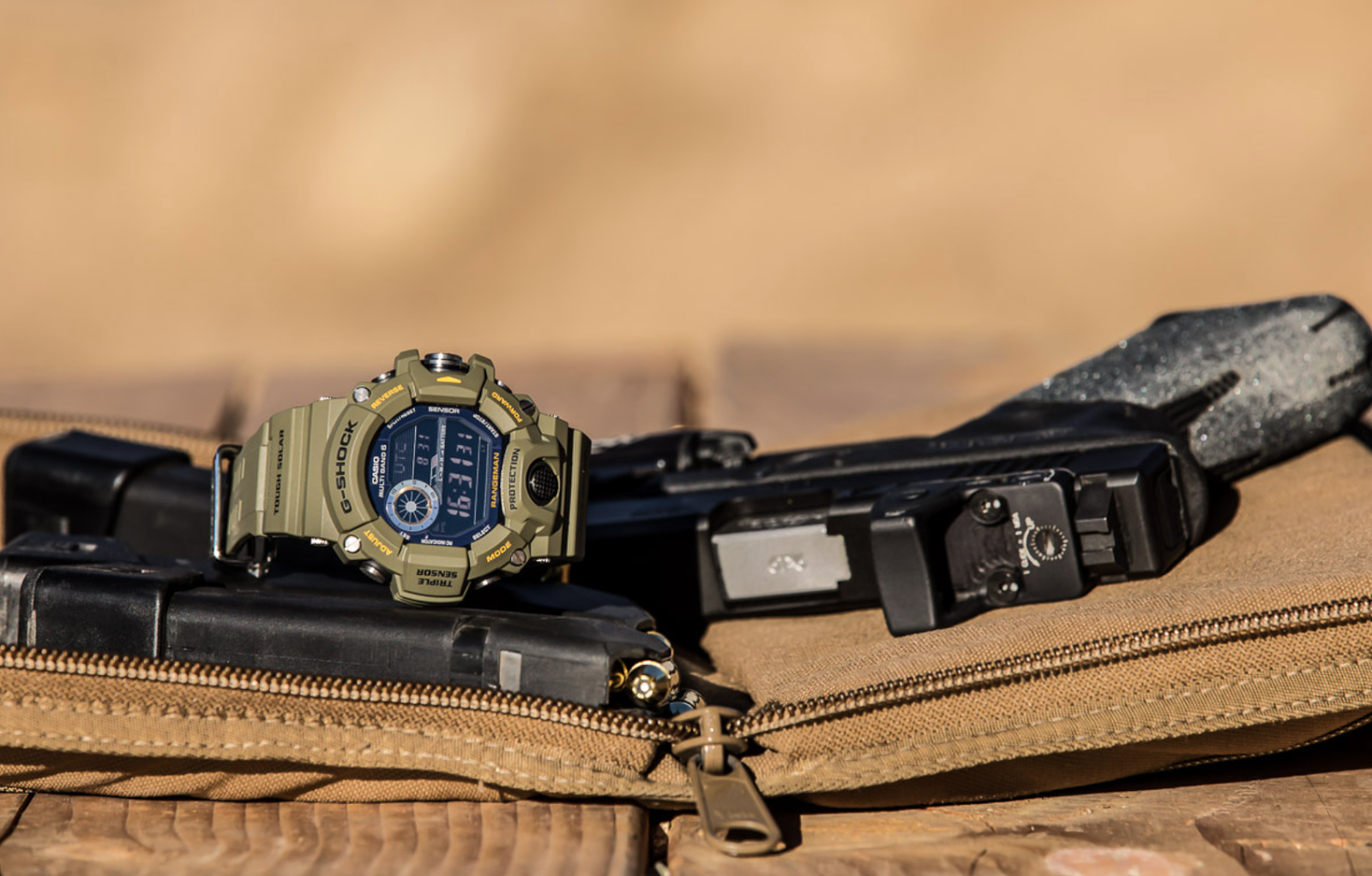 C-segment Wrist Watches: Tough Tactical Timepiece : Casio Rangeman Military Blackout model no