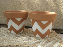 pots diy pot plant terracotta flower painted chevron painting easy simple zag zig terracota homedit clay designs paint pretty cotta
