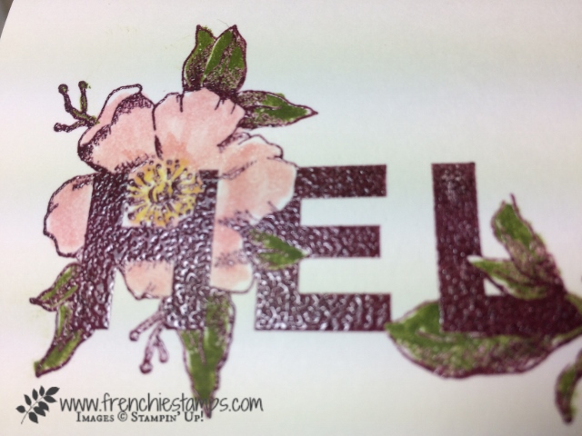 Floral Statements, Stampin'Up! 48 Color embossing, Frenchiestamps
