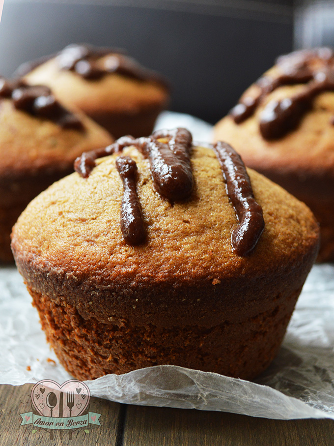 Muffins de plátano y caramelo El Blog de Amor en Berza