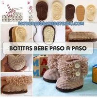 21 Patrones de patucos o Escarpines de Bebé / Colección