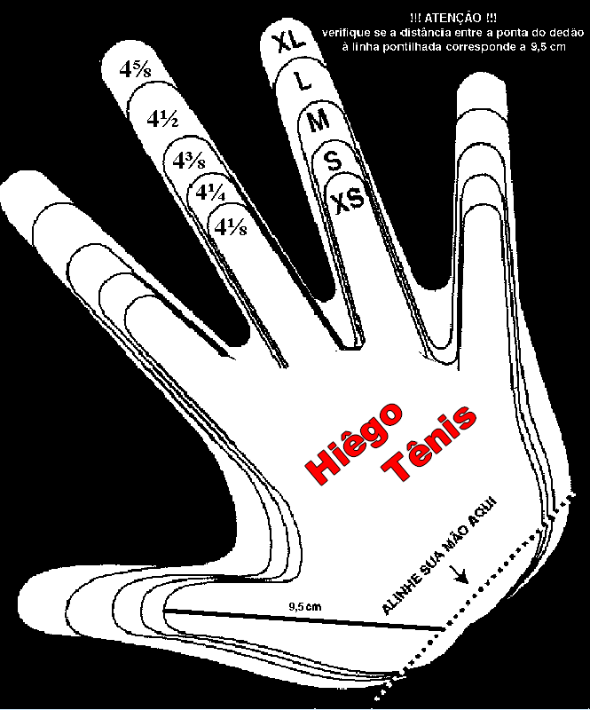 Empunhadura tênis l2 l3 l4 Clearance