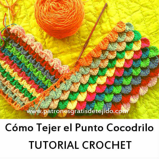 Punto cocodrilo a crochet paso a paso patron-punto-cocodrilo-crochet
