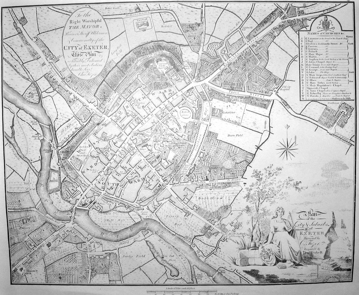 Exeter Working Papers in Book History Exeter maps
