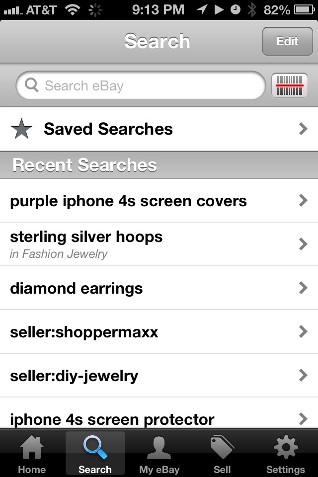 iPhone Tutorial and More Ebay App Screenshots