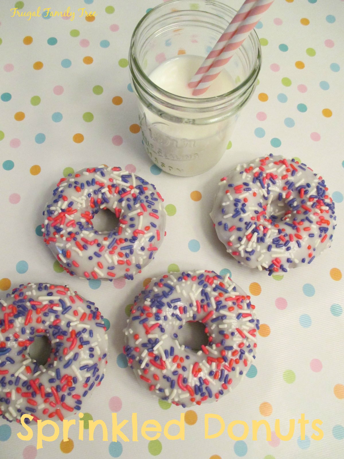 Chocolate Sprinkled Donuts Recipe For Spring Frugal Family Tree