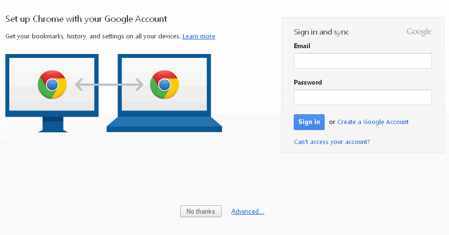 Set Up Chrome with Your Computer browser - Museer Telecom