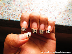 nail french zebra print tip tutorial diy tips easy step