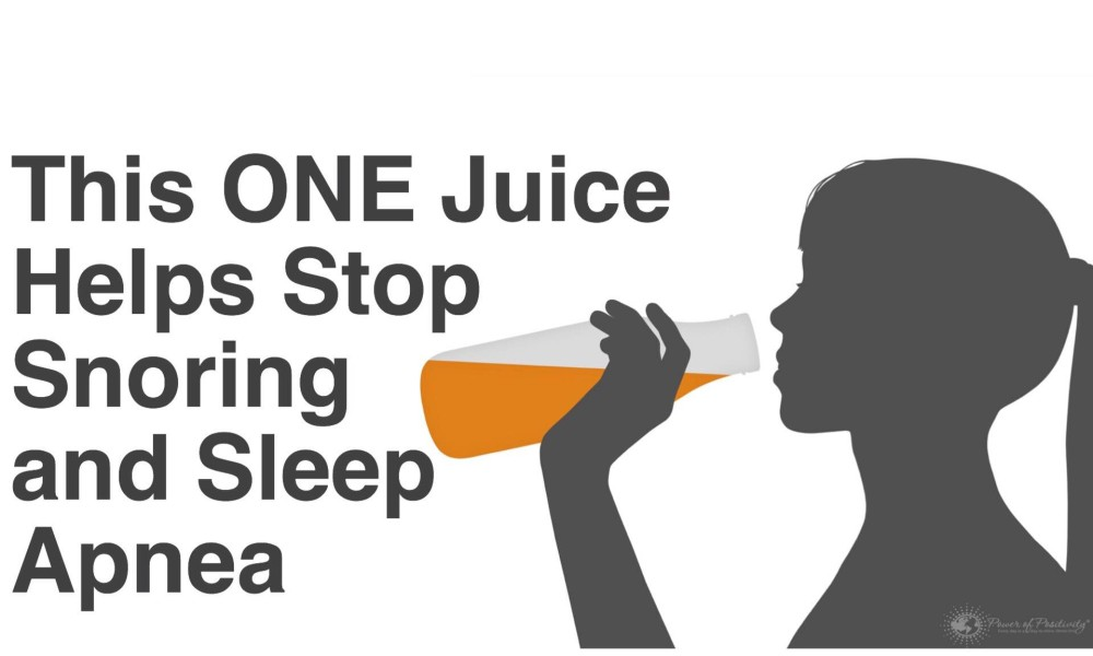 Grassel Hypnotherapy This ONE Juice Helps Stop Snoring and Sleep Apnea