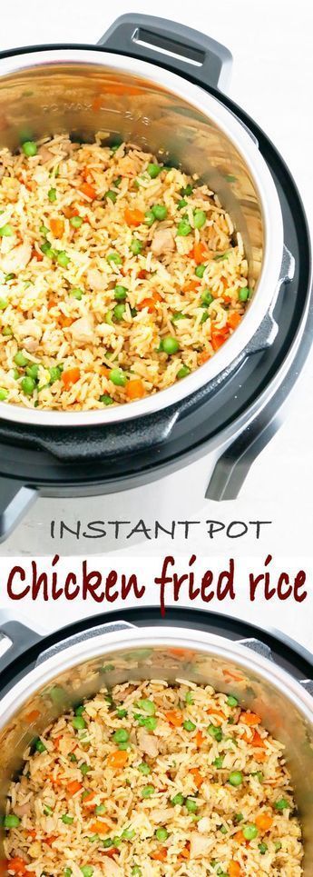 Instant Pot Chicken Fried Rice | Rosa Food