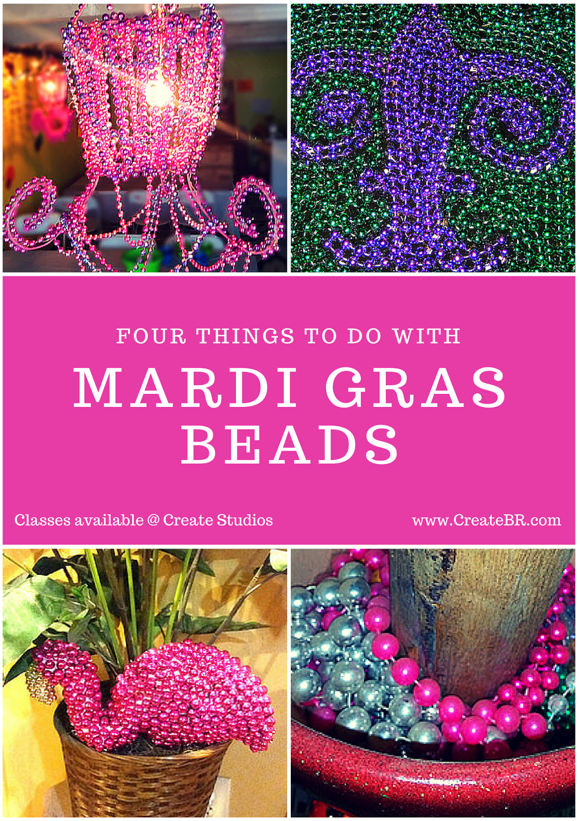 Mardi Gras Bead Art