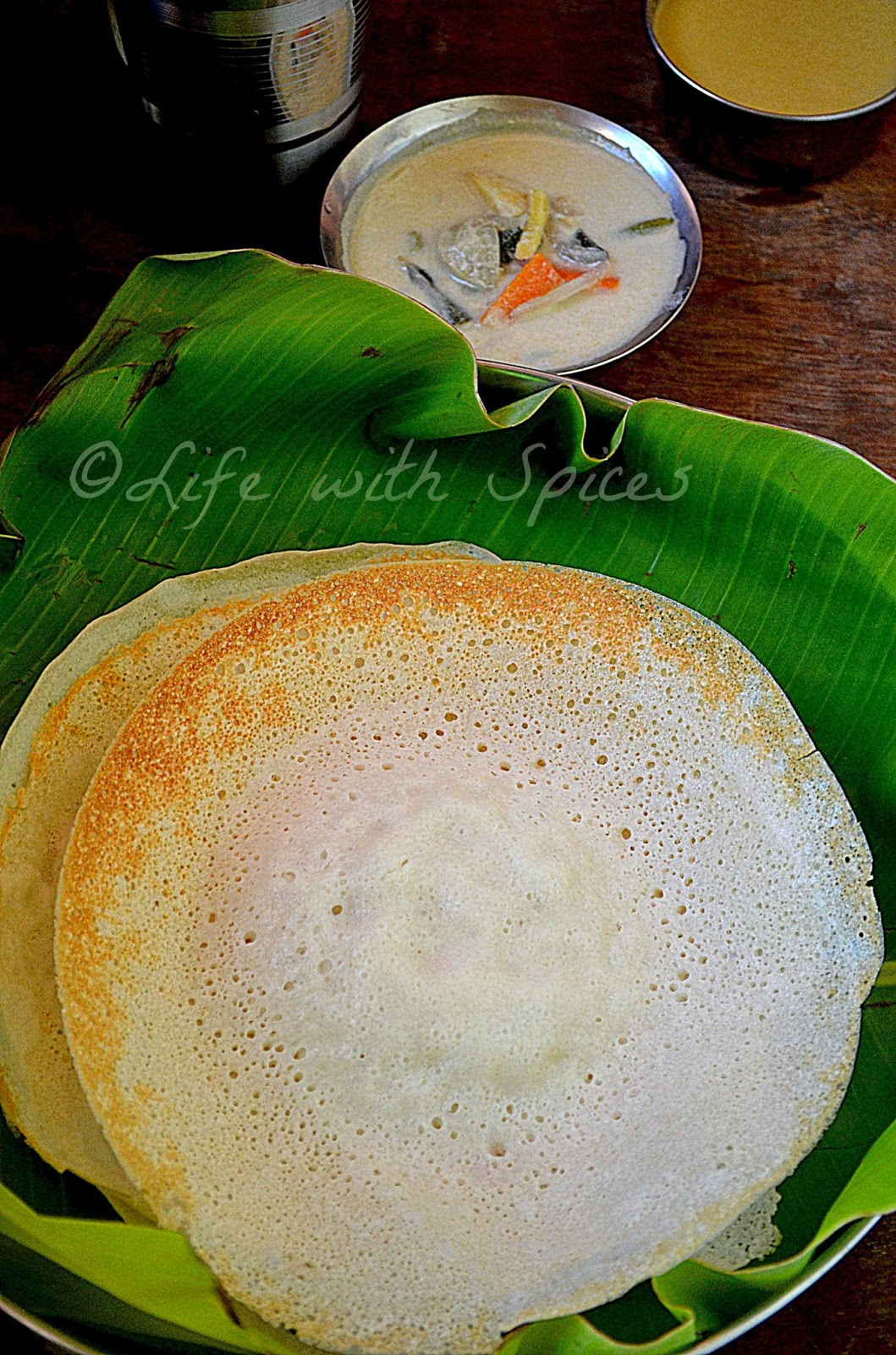 Life with spices APPAM AND KERALA STYLE VEGETABLE STEW