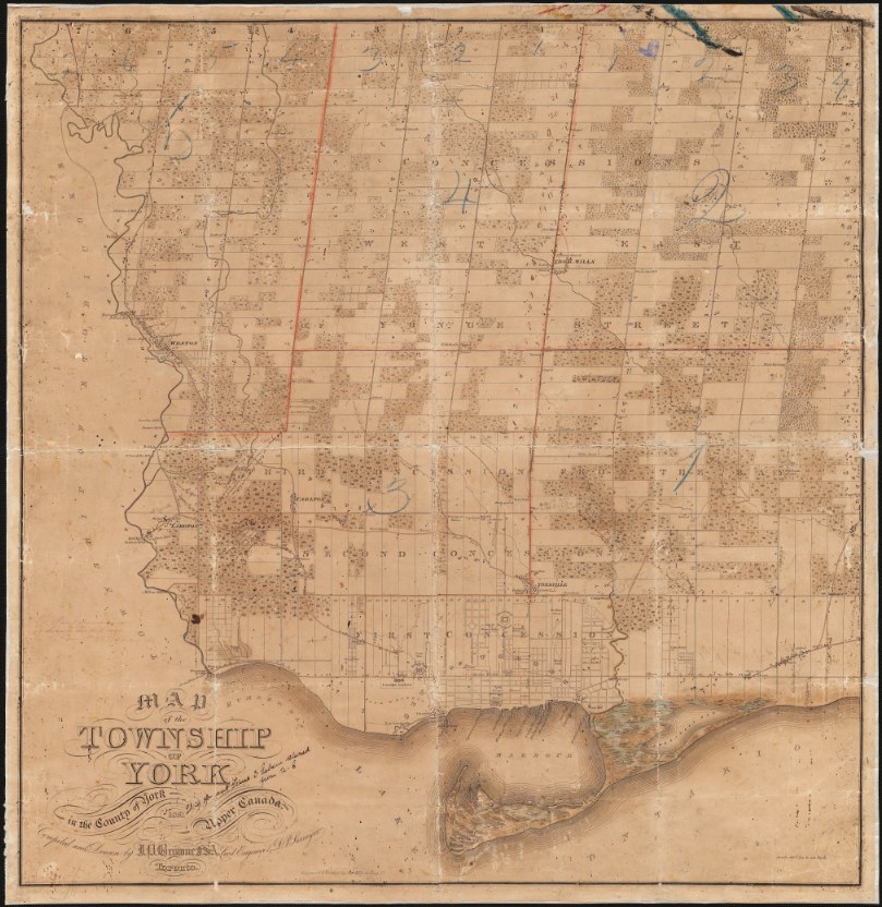 Map of the Township of York, by J.O. Browne
