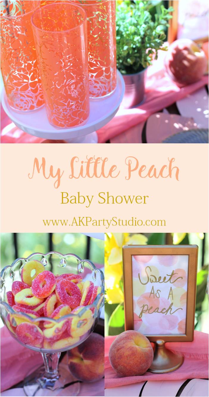 My Little Peach Baby Shower AK Party Studio