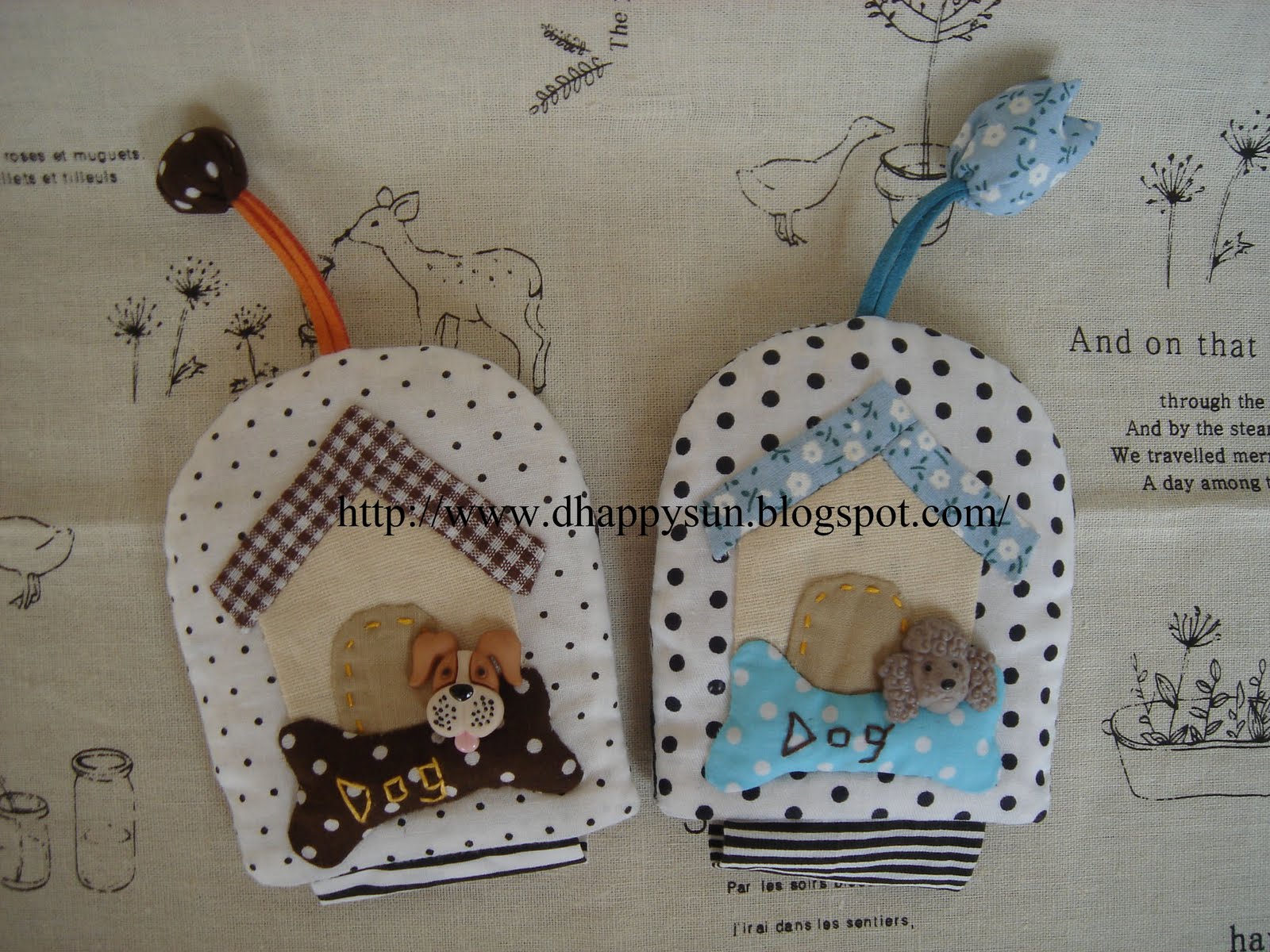 Handmade Fabric key pouch