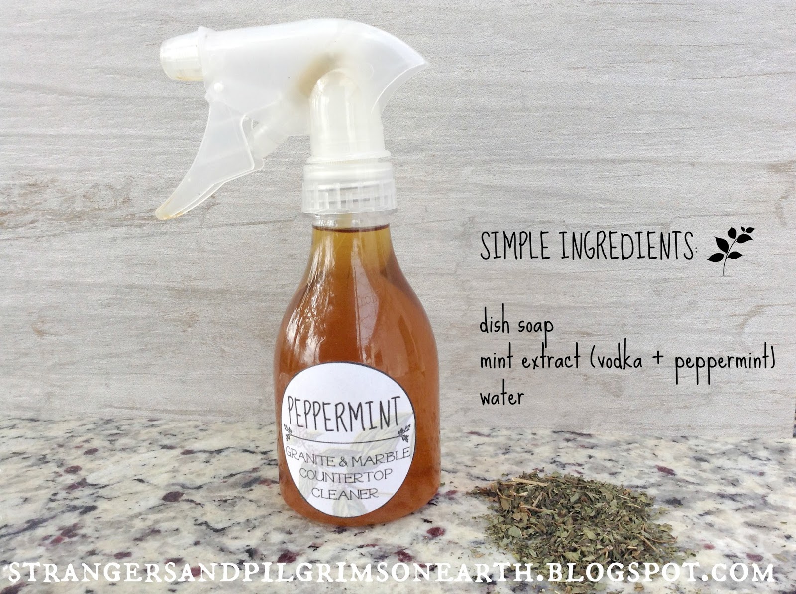 Strangers & Pilgrims on Earth DIY Peppermint Granite and Marble