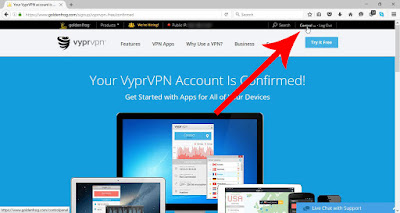 Accessing control panel VyprVPN Accessing control panel VyprVPN