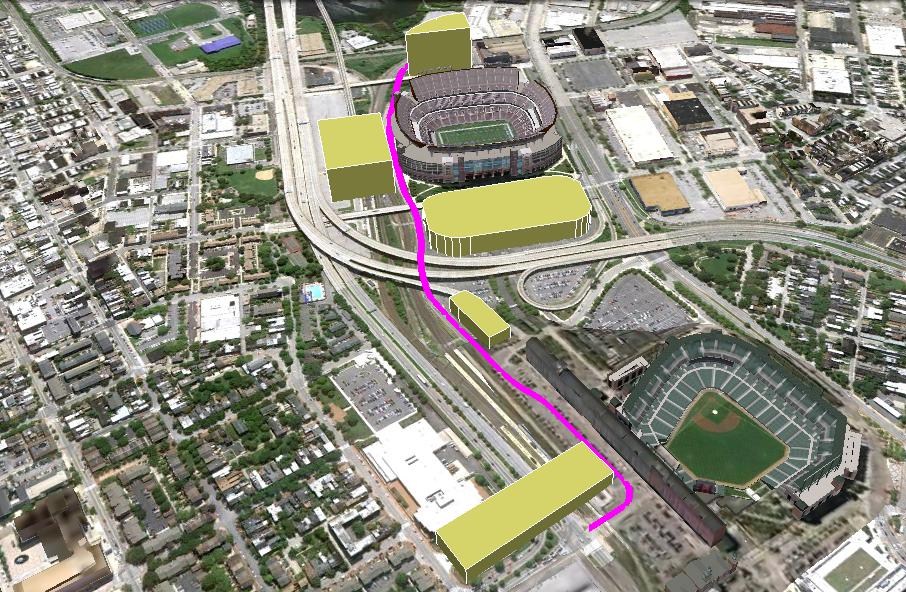 Camden Yards Parking Map
