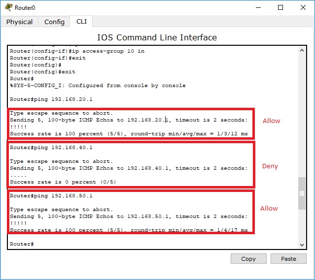 ACL in Router(Access Control List)