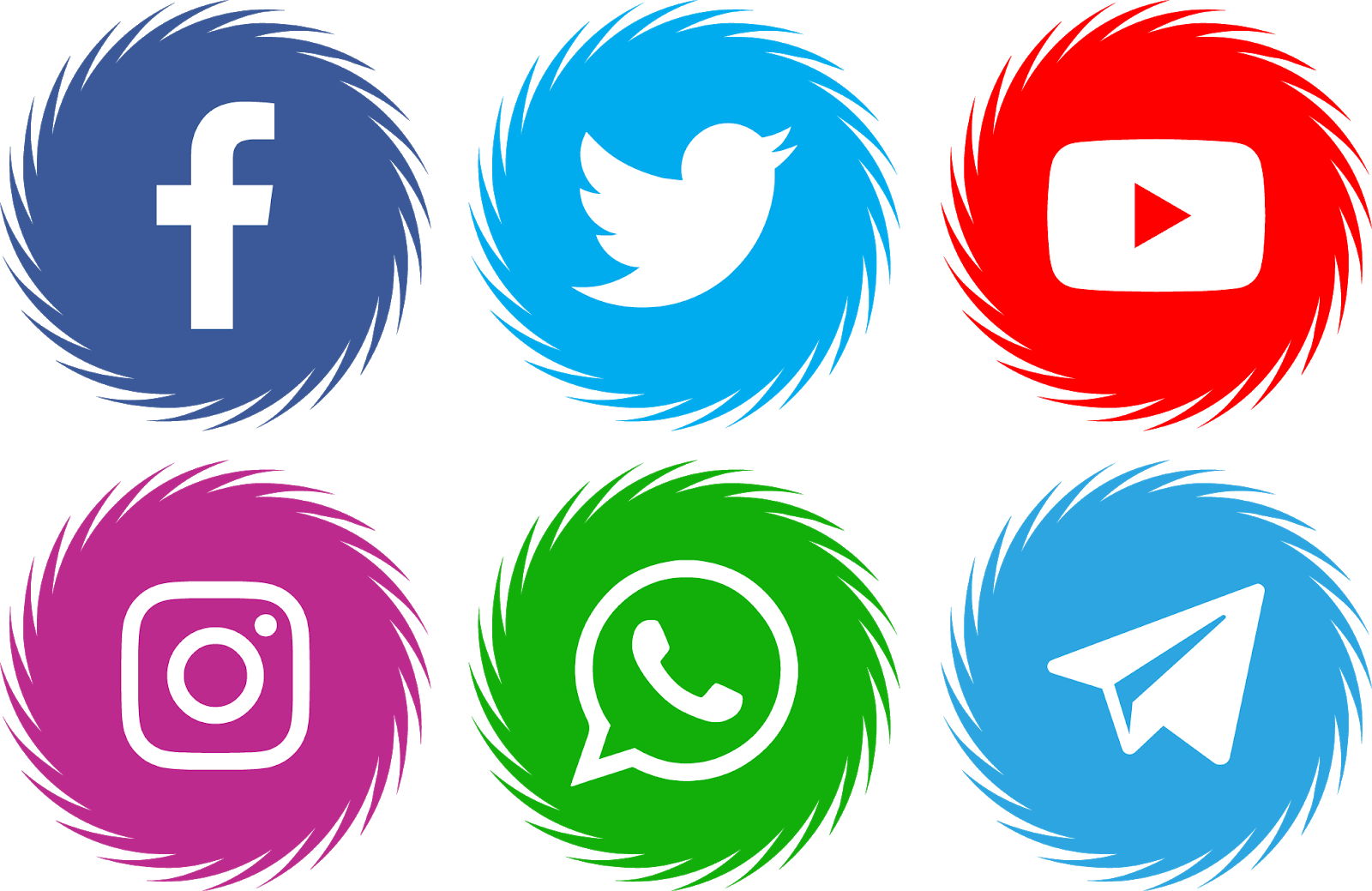 Download Font Icons Social Media 15 Color Ttf Otf El Fonts Vectors