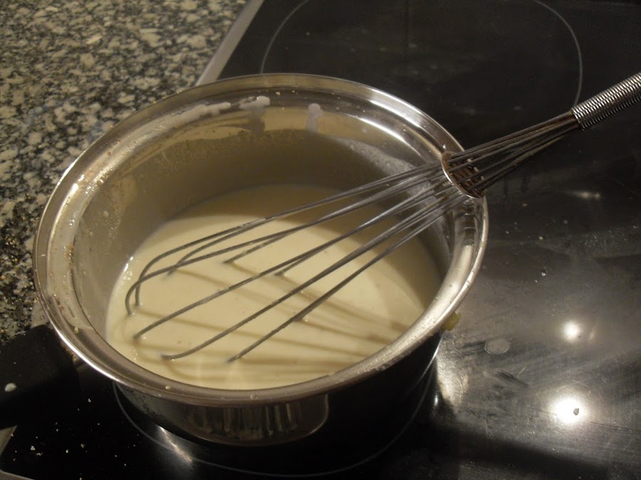 Bechamel sin lactosa.