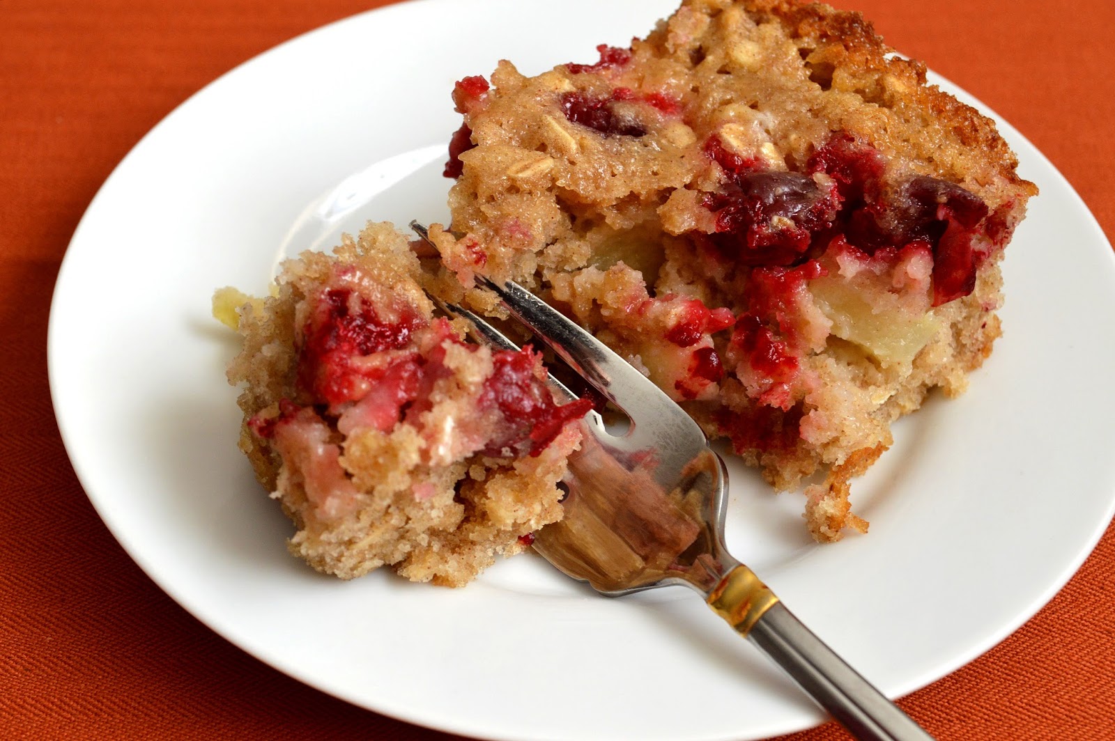 The Messy Apron Cranberry Apple Coffee Cake
