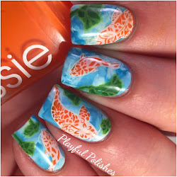 stamping nail advanced fish koi plates then picked evolved liked secret kind both garden there