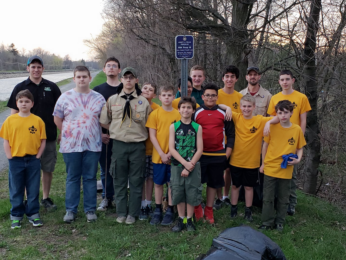 LIFE AND TIMES IN GASPORT, NEW YORK Troop 18 clears out towpath