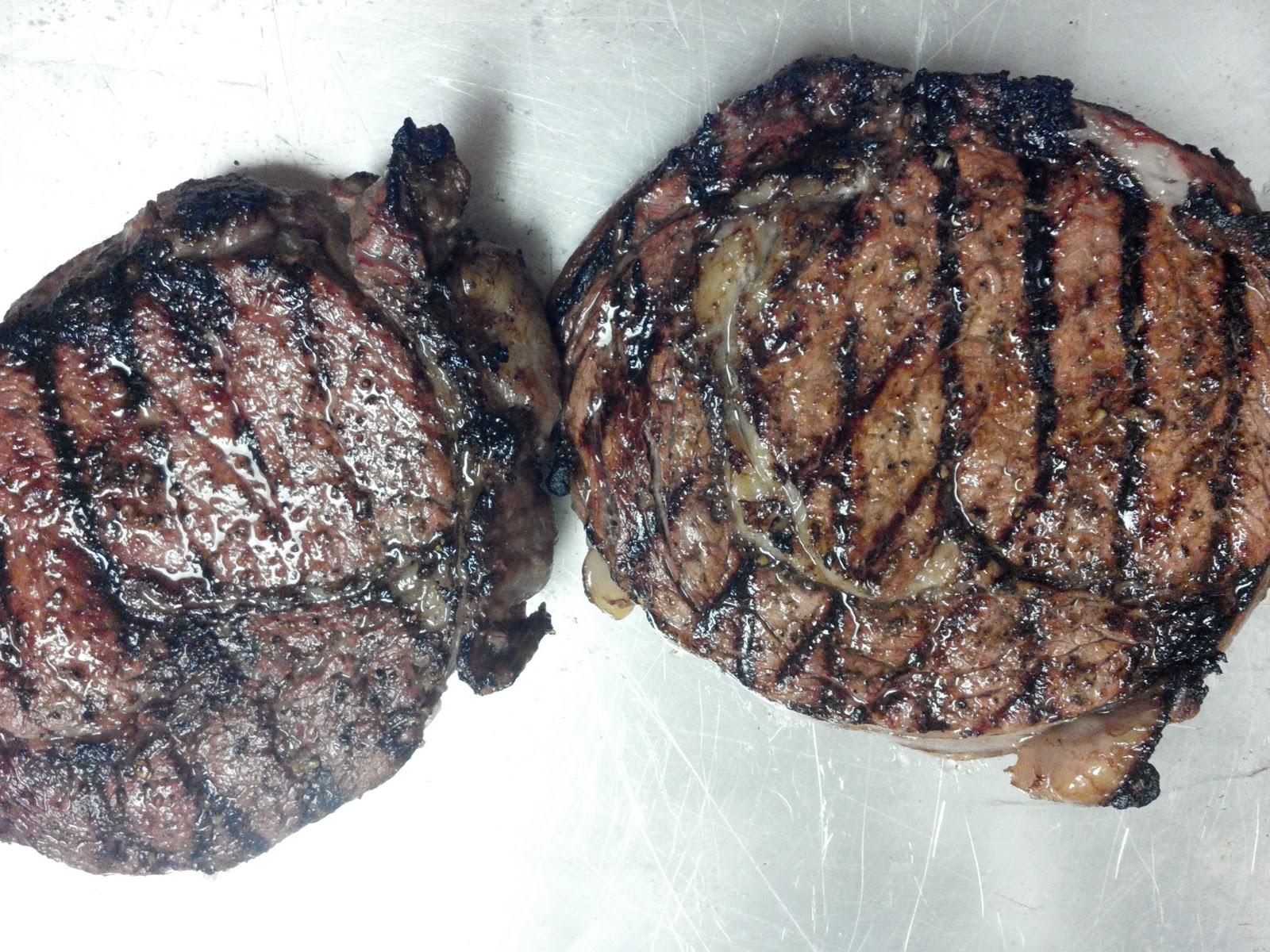 My Big Green Egg Steaks on the Big Green Egg