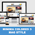 Minima Colored 3 Mag Style Blogger Theme